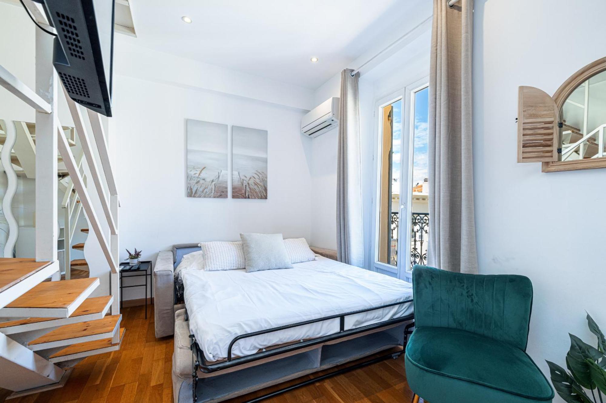 Апартаменты Massena Street - 1 Bdr Duplex With Ac & Parking Ницца Экстерьер фото