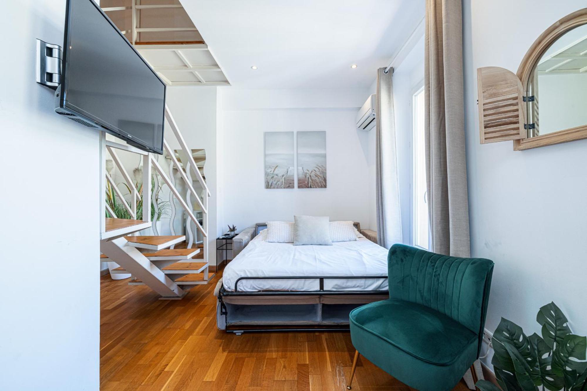 Апартаменты Massena Street - 1 Bdr Duplex With Ac & Parking Ницца Экстерьер фото