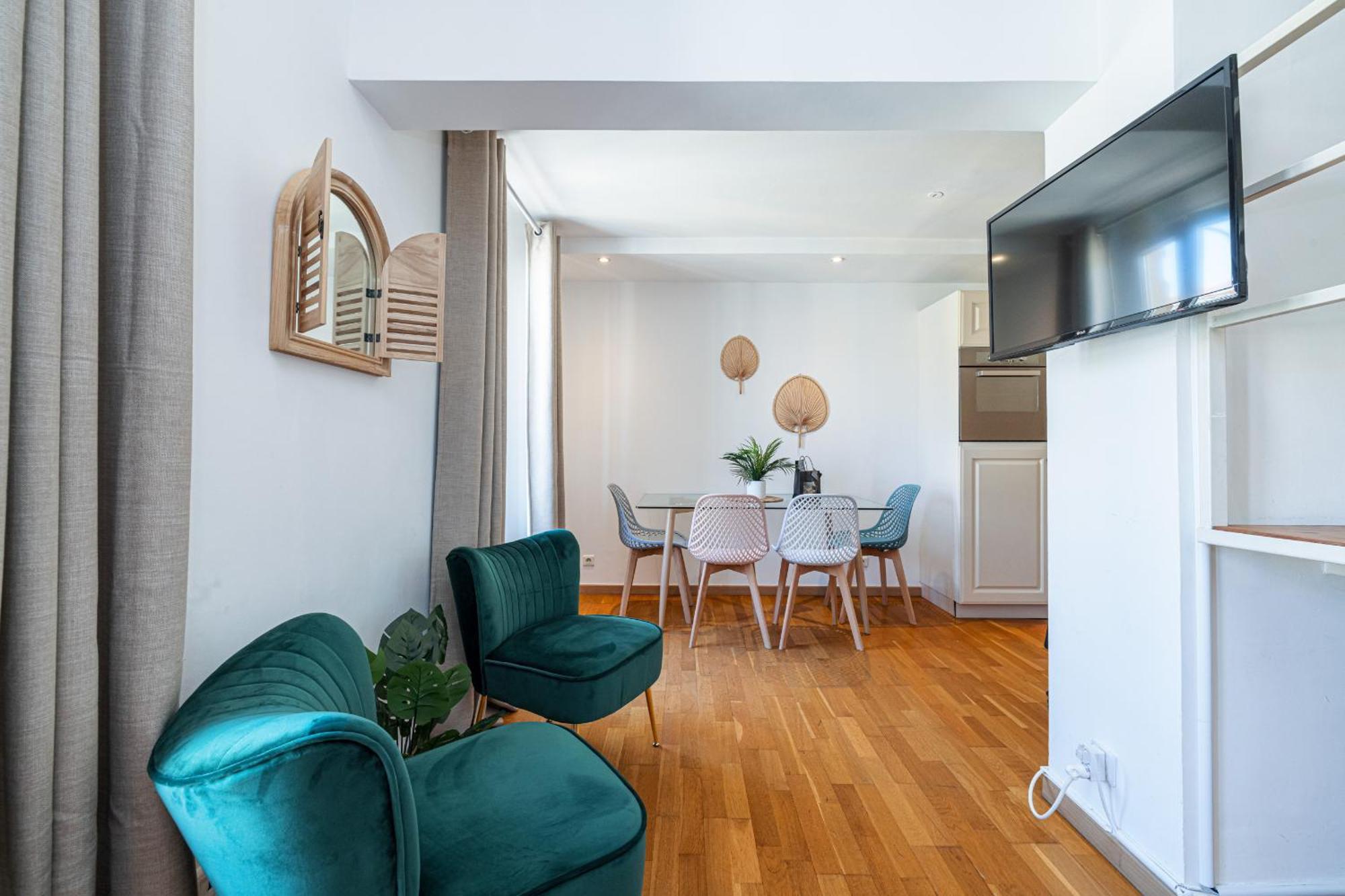 Апартаменты Massena Street - 1 Bdr Duplex With Ac & Parking Ницца Экстерьер фото
